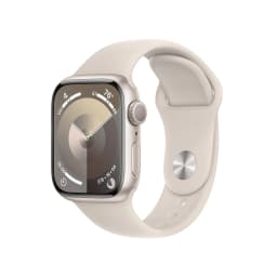 Apple Watch Series 9 GPS 41mm Starlight Aluminum Case with Starlight Sport Band - S/M