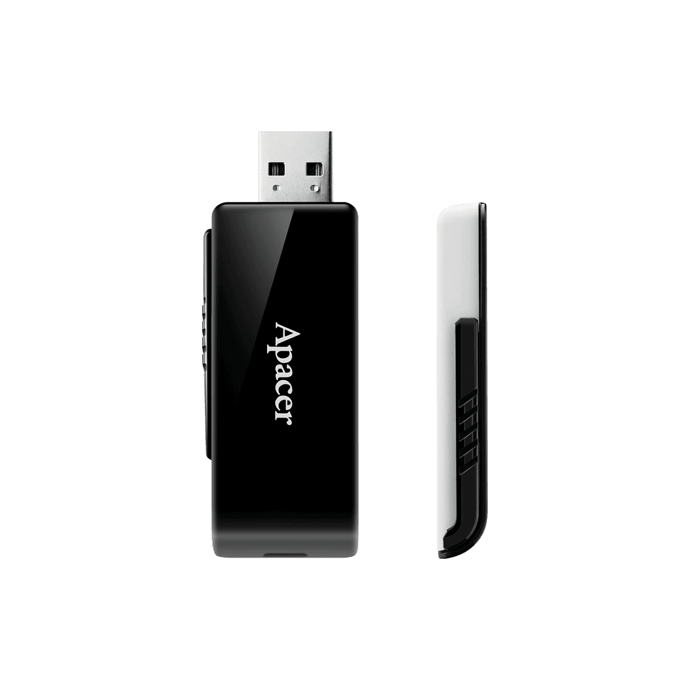 Apacer AH350 USB 3.2 Gen 1 Flash Drive 128GB Black Rp AP128GAH350B-1