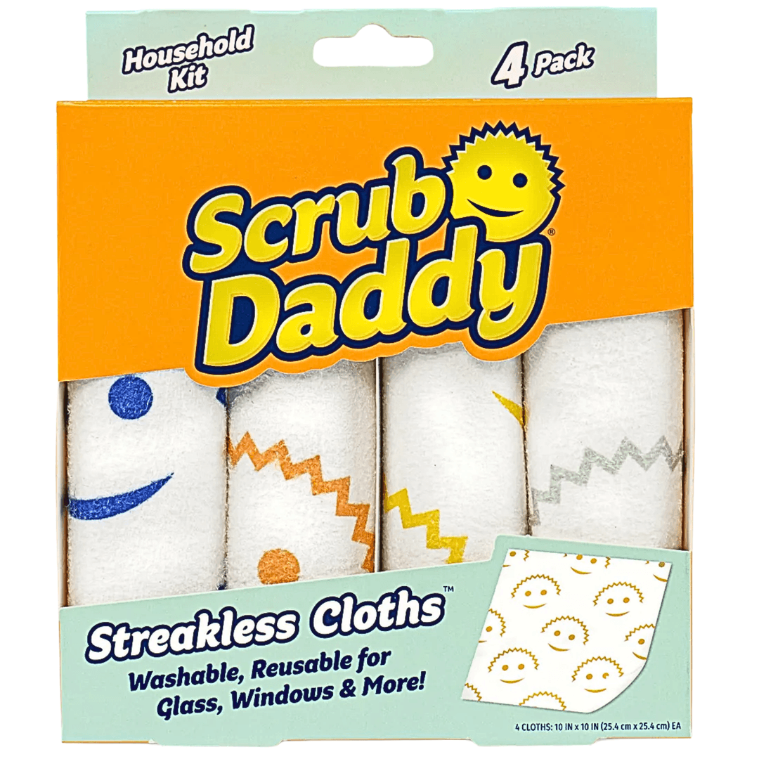 Scrub Daddy SD-STREAK-4CT Streakless Cloths Reusable | 4ct