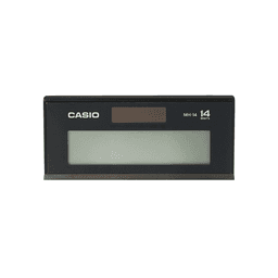 Casio MH-14 Mini Desk Calculator | 14-Digit Display | Dual Power | Extra-Large Screen | Black