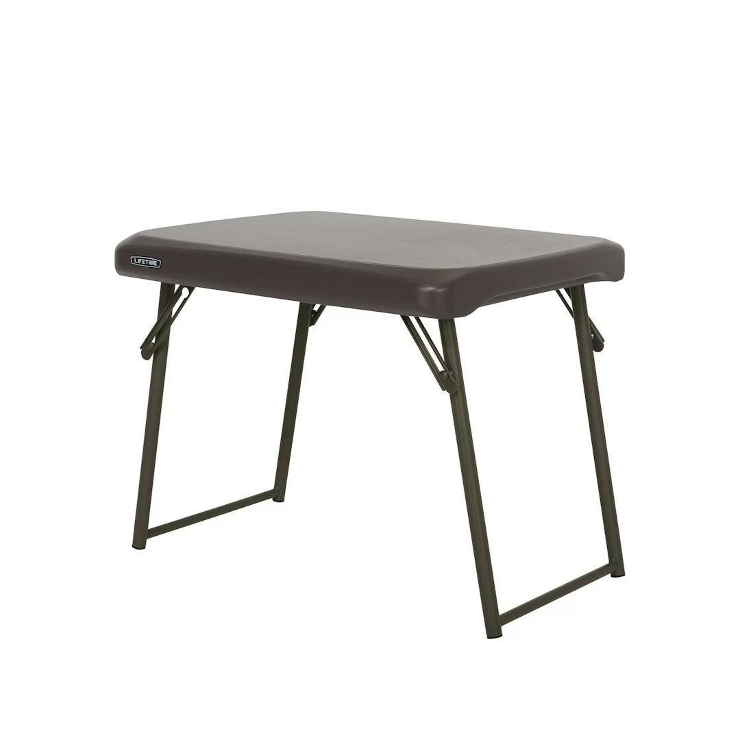 Lifetime 24-inch Compact Rectangle Table - Brown (280488)