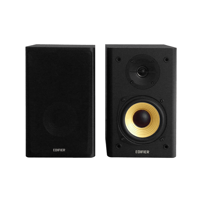Edifier R1000T4 2.0 Bookshelf Speakers | 24W RMS | MDF Wood | 4" Bass + Silk Tweeter | Black