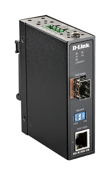 D-Link Gigabit Industrial Unmanaged Media Converter (DIS-M100G-SW)