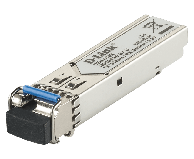 D-Link Gigabit Base-BX-U Simplex LC Single-mode SFP Mini-GBIC Transceiver Up to 10km (DEM-330R)