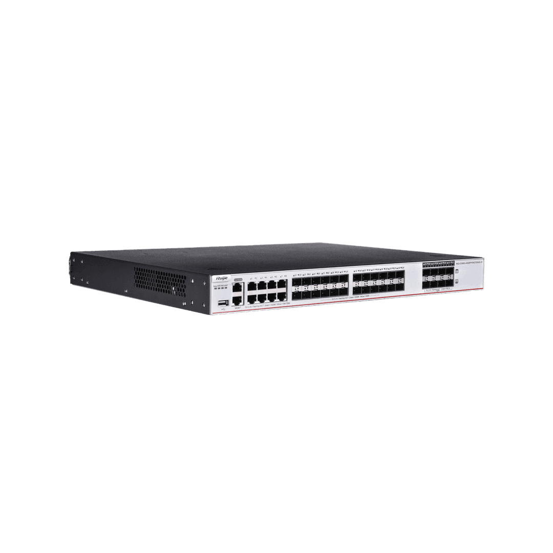 Ruijie 24-Port 1GE SFP Layer 3 Enterprise-Class Core or Aggregation Switch, 8-Port 10GE Uplink RG-CS85-24SFP/8GT8XS-D