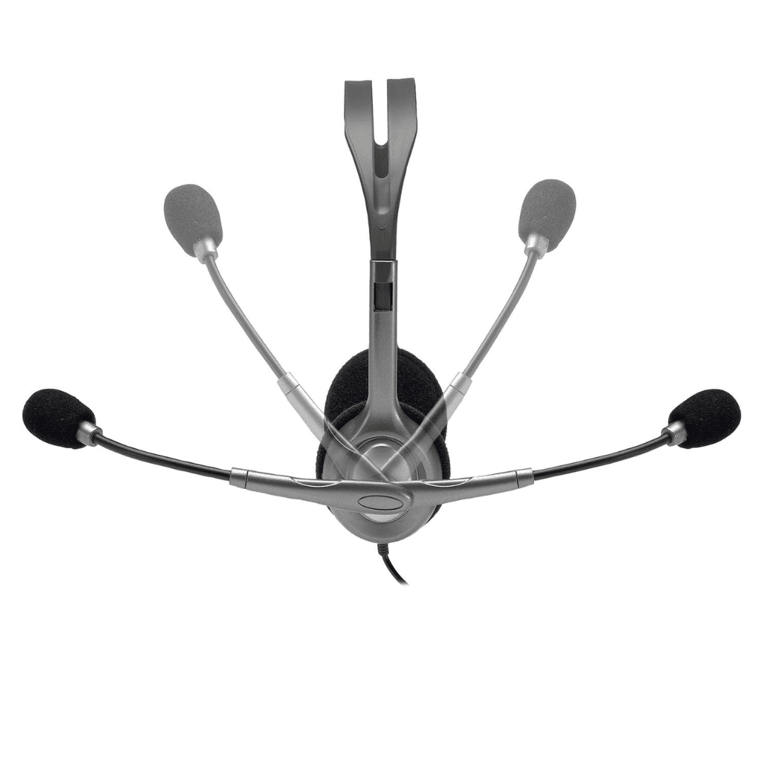 Logitech H110 Stereo Headset – Dual 3.5mm Jacks, Noise-Reducing Mic