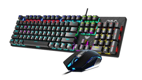 Aula Wind T640 Mechanical Wired Gaming Keyboard and Gaming Mouse Combo