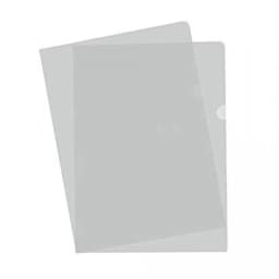 L-Type Plastic Folder - A4/Short Clear (Transparent White)