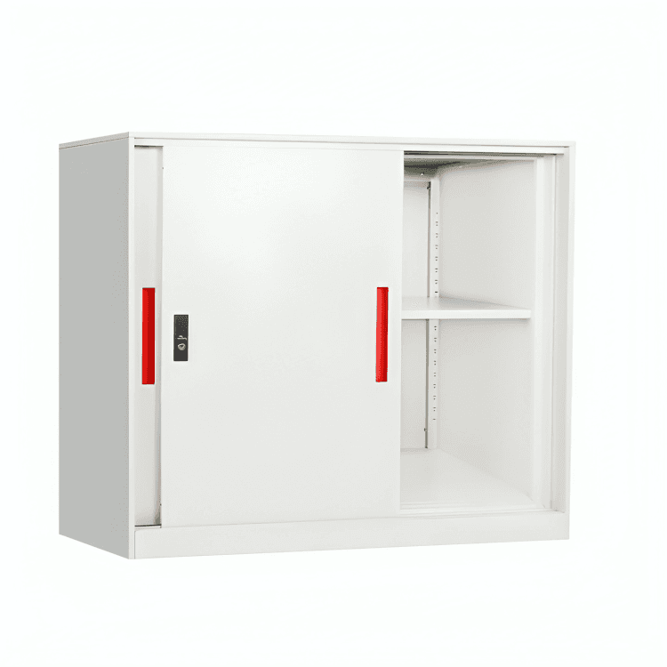 Gentleprince Sina Sliding Cupboard Metal Cabinet ZY-FC-C9 | Gray | Steel 900mm