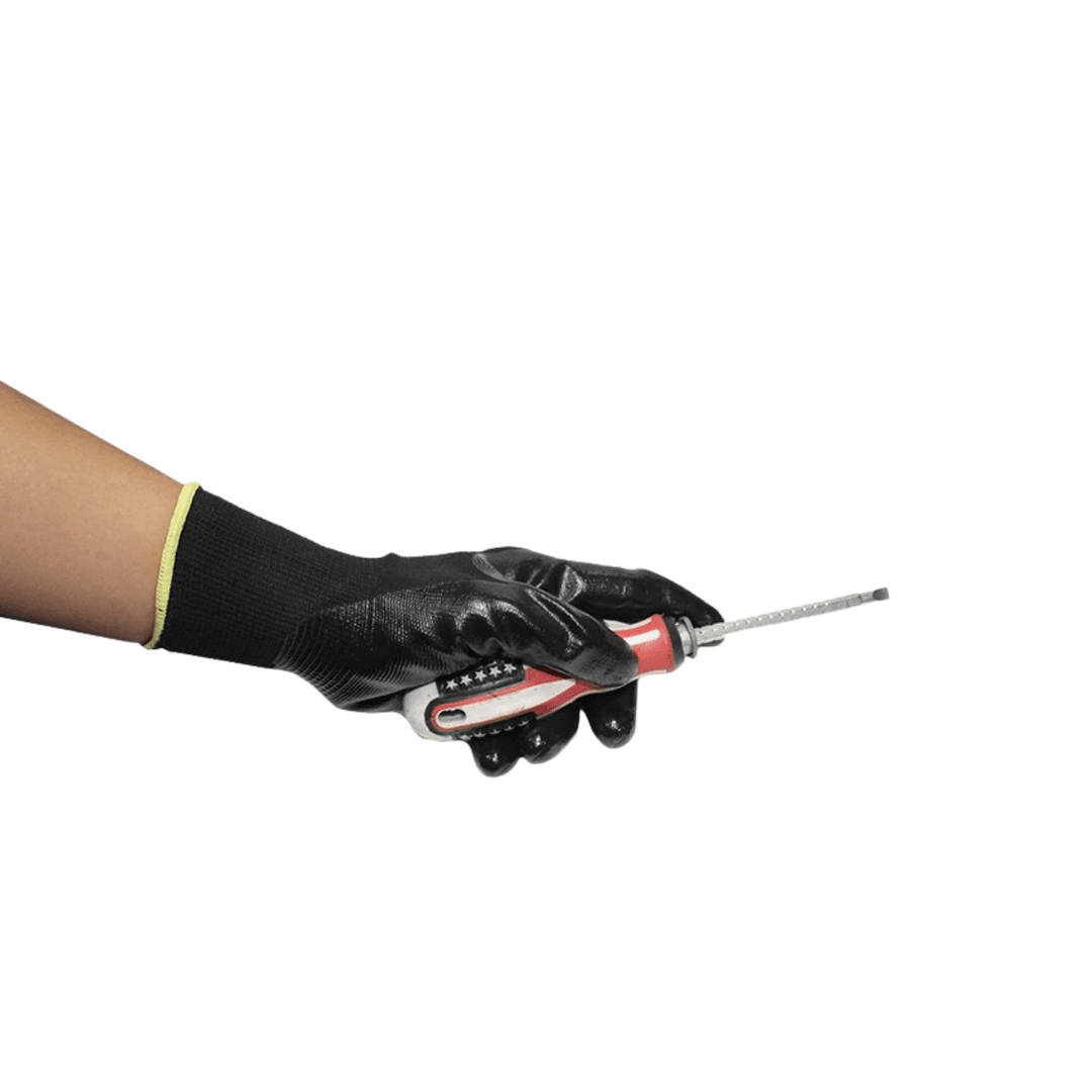 GRIP GNC1001 Nitrile Coated Work Gloves Anti-Slip | Oil-Resistant Durable Safety Gloves