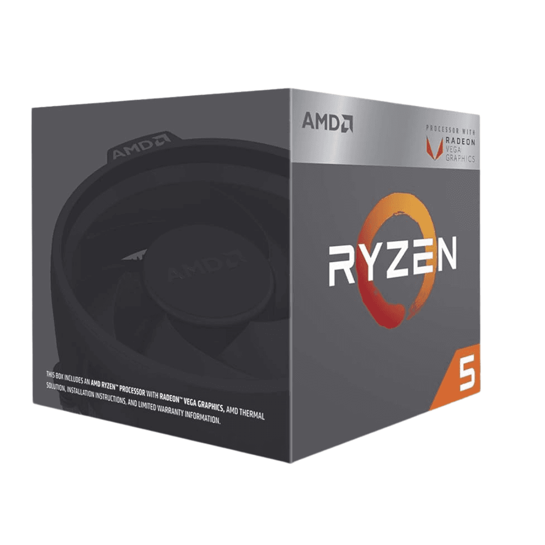 AMD Ryzen 5 3400G Processor - Quad-Core, 4.2GHz Boost, Vega 11 Graphics, AM4