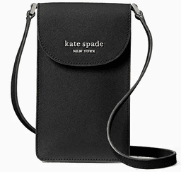 Kate Spade Cameron Flap Phone Crossbody – Compact Saffiano Leather Bag with Card Slots, 7.2"