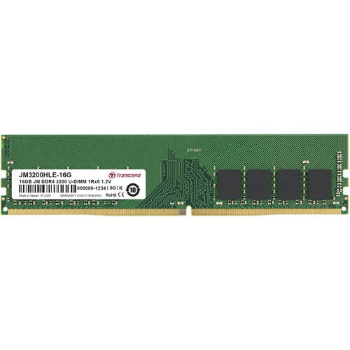 Transcend 16GB JetRam DDR4 3200 MHz UDIMM Memory Module (JM3200HLE-16G)