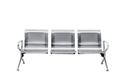 Cubix 3 Seater Airport Gang Chair, Metal Stainless Steel | ACSS-X3