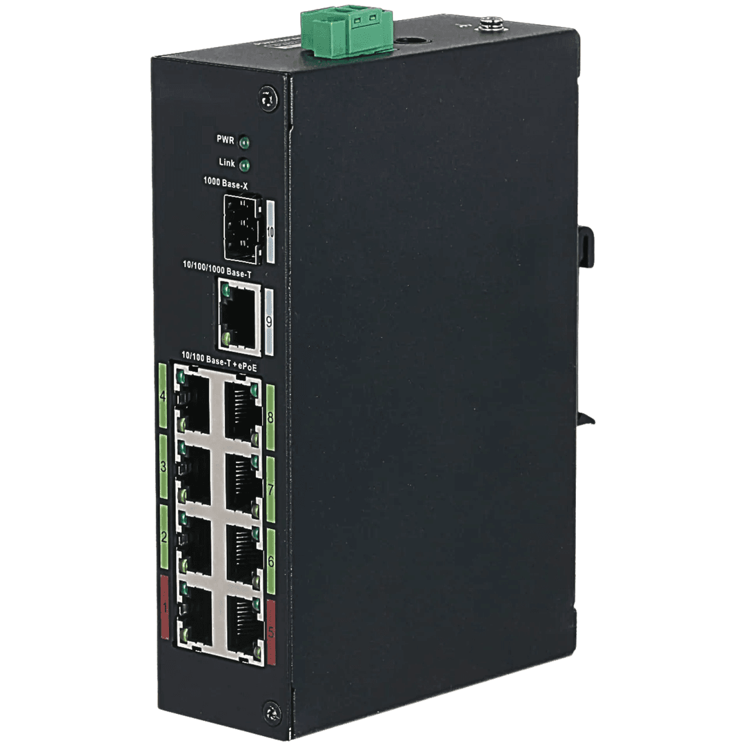 Dahua DH-LR2110-8ET-120 10-Port ePoE Switch Unmanaged | 800m Long Distance PoE Uplink