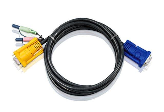 ATEN 2L-5202A 1.8M Video KVM Cable with Audio