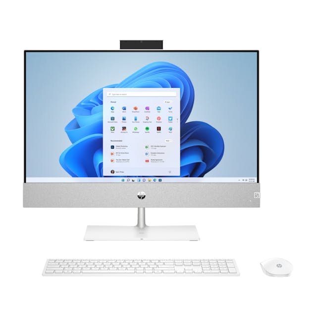 HP Pavilion All-in-One Desktop PC | Contino24I 1C23 | INTEL i5-13400T (RAPTOR LAKE) 1.30GHz 10 CORES | RAM 16GB(1x16GB) | Windows 11 Home | Snowflake White no Wireless Charger - FHD TNR 5MP IR Camera | WARR 2-2-2 | MS Office Home & Student Preinstalled