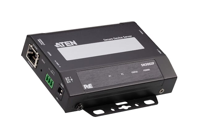 ATEN SN3002P-AX 2-Port RS-232 Secure Device Server with PoE