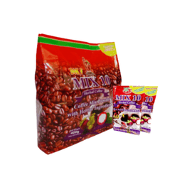 Dok F MIX 10 Herbal Coffee Red I 10-in-1 Energy Booster with Ginseng, Mangosteen & Collagen