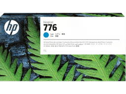 HP 776 1-liter Cyan Ink Cartridge (1XB09A)