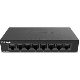 D-Link DGS-108GL 8-Port Gigabit Metal Unmanaged Desktop Switch | Black