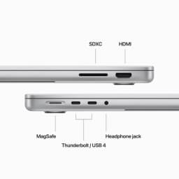 14" MacBook Pro: Apple M3 Pro chip with 11-core CPU and 14-core GPU, 18GB unified memory, 512GB SSD - Silver