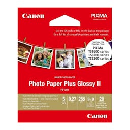 Canon PP-201 Square 3.5” -20 sheets Photo Paper Plus Glossy II