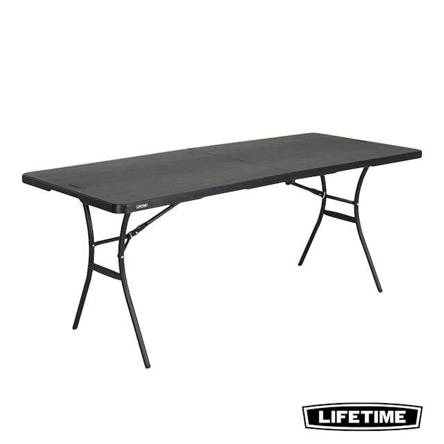 Lifetime 6-FT Fold-In-Half Table - Black (80788)