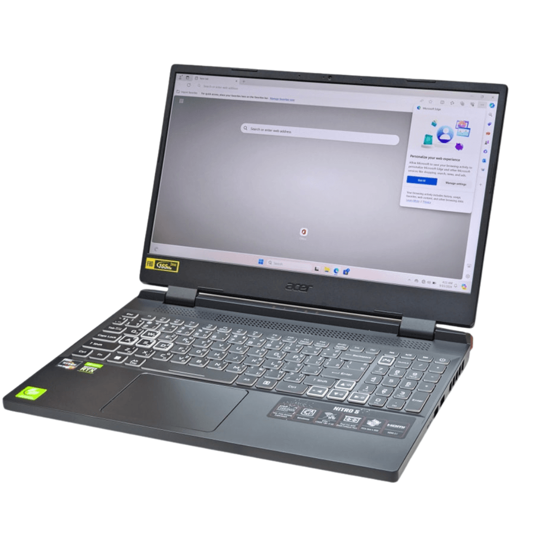 Acer Nitro 5 AN515-46-R1QY | AMD Ryzen 7 6800H | 15.6" Full HD IPS Display (165Hz, G-Sync) | 16GB RAM | 512GB SSD | NVIDIA RTX 3050 (4GB) | RGB Backlit Keyboard | Second- Hand