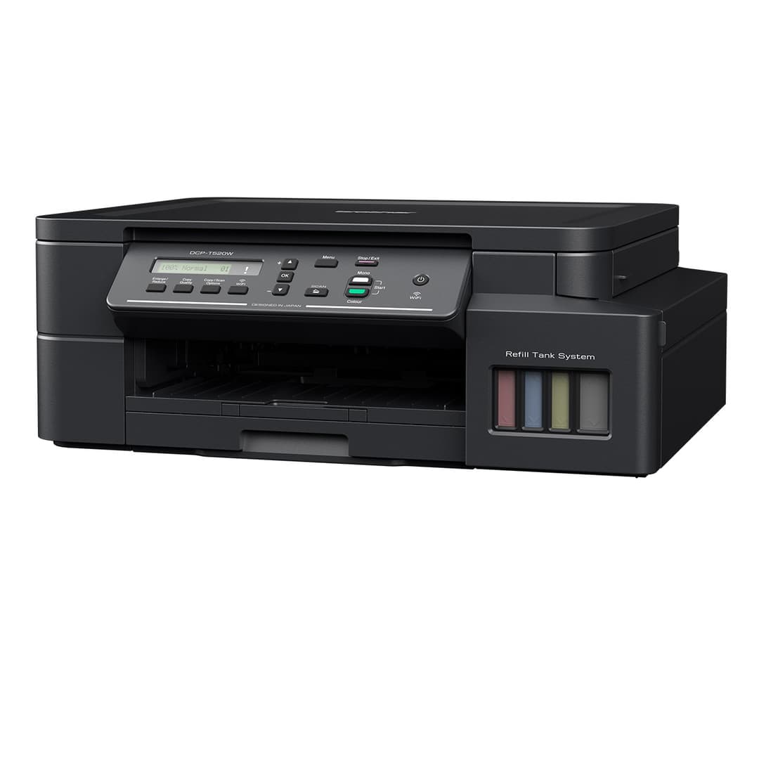 Brother DCP-T520W Ink Tank Printer | 3-in-1 | Wireless | Borderless Printing | High-Yield System