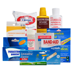 Medical Supplies Bundle | First Aid & Hygiene Kit | Gloves, Alcohol, Masks, Bandages & Disinfectants