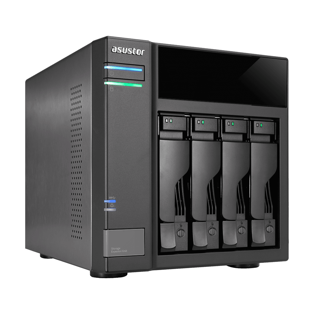 Asustor AS6004U Storage Expansion Unit | 4-Bay USB 3.0 | Hot-Swappable | Tower Design