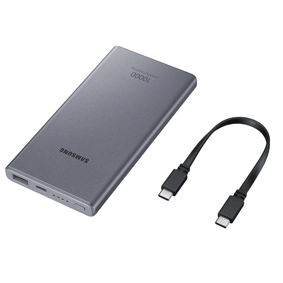 SAMSUNG 10,000mAh 25W Battery Pack Type-C Thin Metal Design Power Bank (Gray)