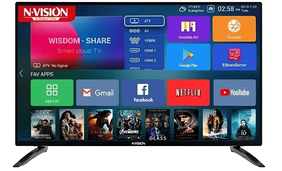 Nvision S800-S43MD 43" Android 14.0 Smart TV | Full HD, 1920x1080, 60Hz Refresh Rate