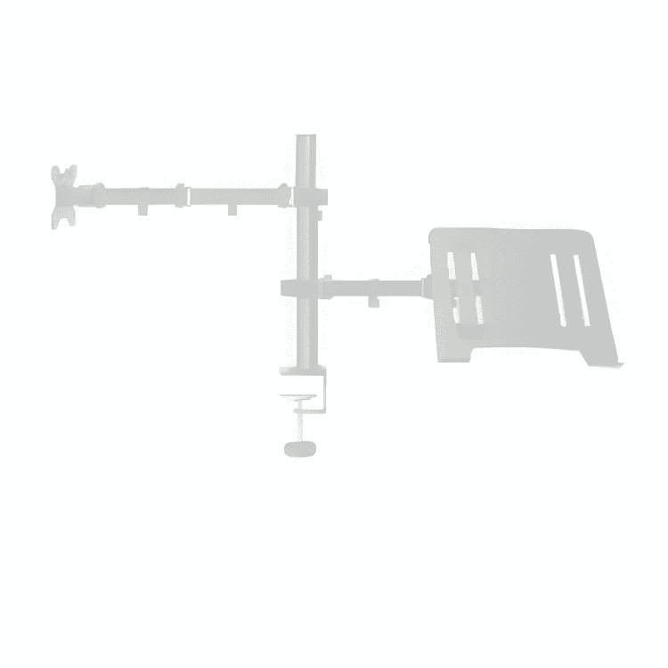 Inplay KMT-4 Dual Monitor Arm With Laptop Stand Adjustable Fits 13"-27" Screens