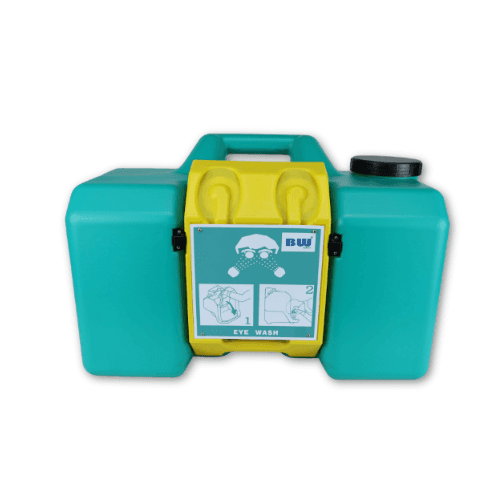 BW Safety B100 Portable Emergency Eyewash Station | Workplace First Aid Eye Flushing Equipment