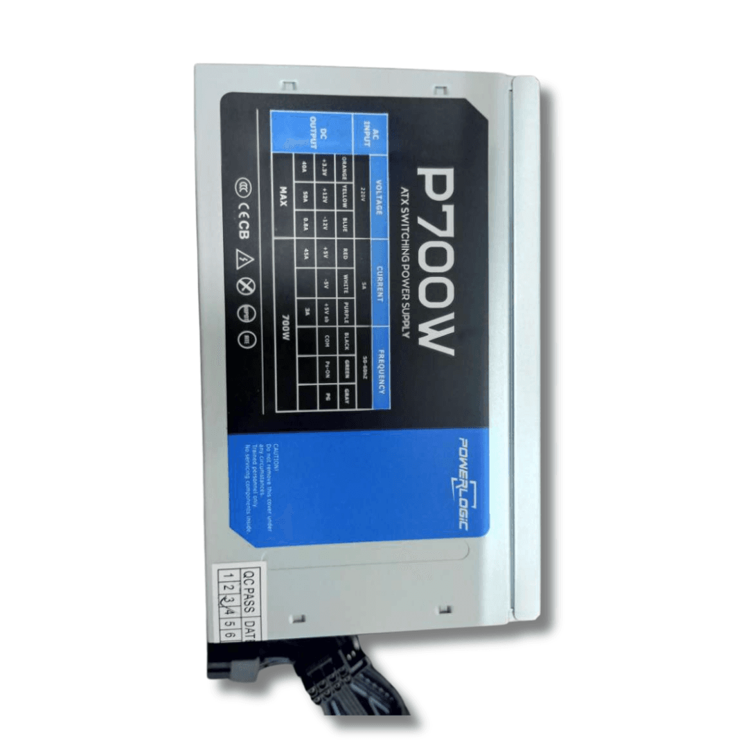 POWERLOGIC P700 700W Power Supply | ATX PSU | Reliable PC Power for Gaming & Workstation Builds