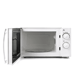 American Home AMW-25 20L Mechanical Microwave Oven | 6 Power Levels, Timer, White