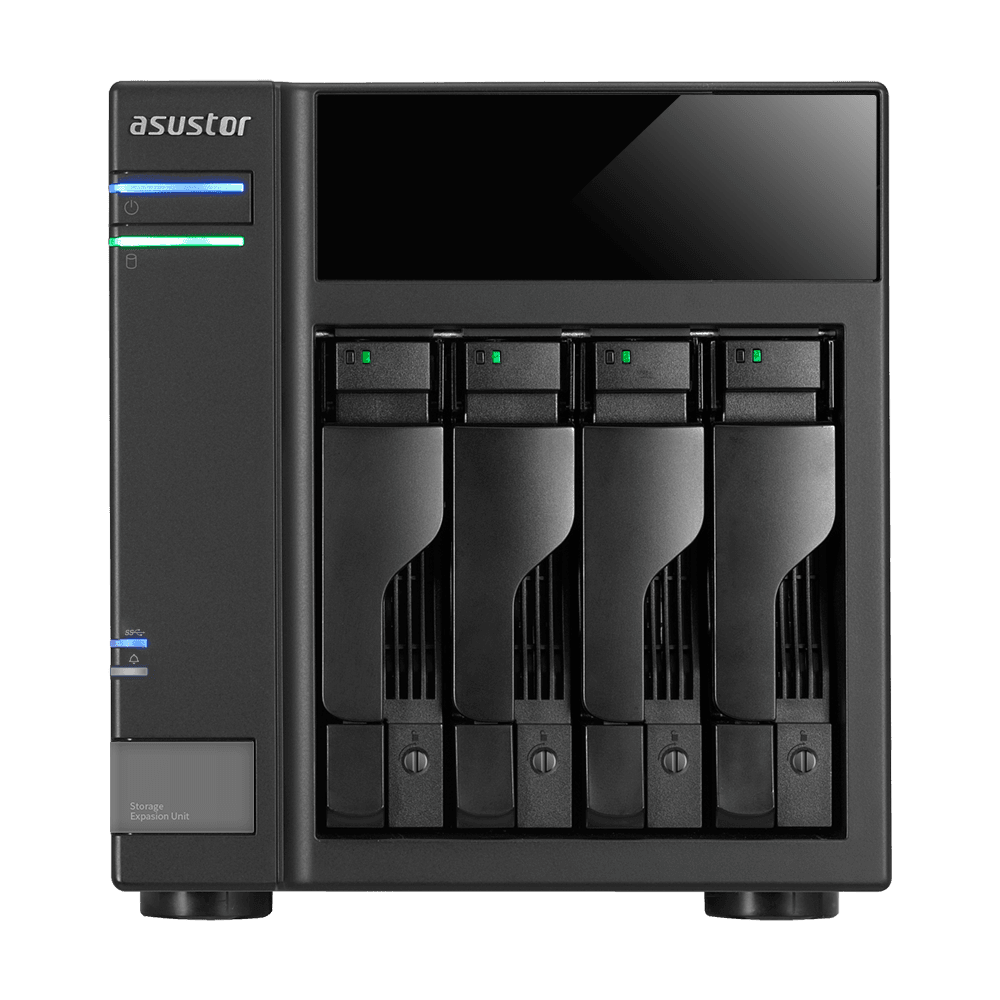 Asustor AS6004U Storage Expansion Unit | 4-Bay USB 3.0 | Hot-Swappable | Tower Design