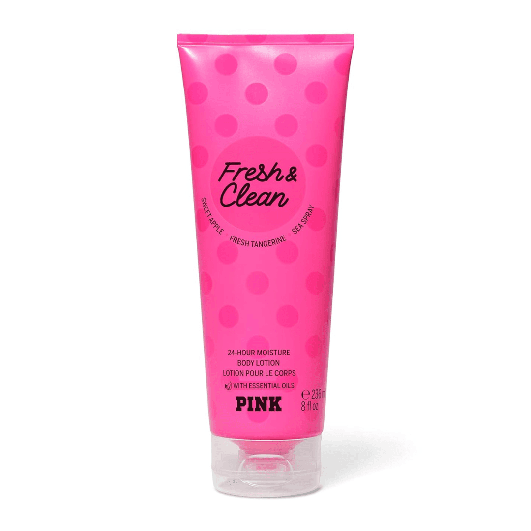 Victoria’s Secret Pink Fresh & Clean Lotion – Crisp Scented Body Moisturizer, 236ml
