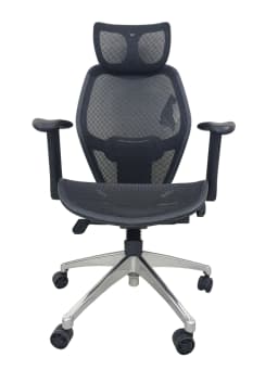 Cubix JG 701138GEA Full Mesh Executive Chair – Headrest, Ergonomic Design