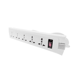 Omni WEU-105-PK 5-Gang Universal Outlet Extension I Individual Switch, Heavy-Duty Cord, B2B Use