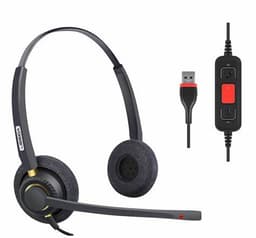 Inbertec UB805DM Acoustic Filter AI Noise Cancelling Headset