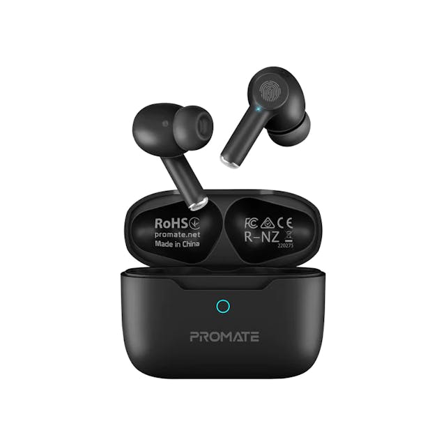 Promate ProPods High-Definition ANC TWS Earphones with IntelliTouch and 25 Hours Playback