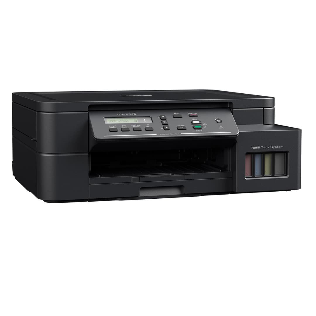 Brother DCP-T520W Ink Tank Printer | 3-in-1 | Wireless | Borderless Printing | High-Yield System