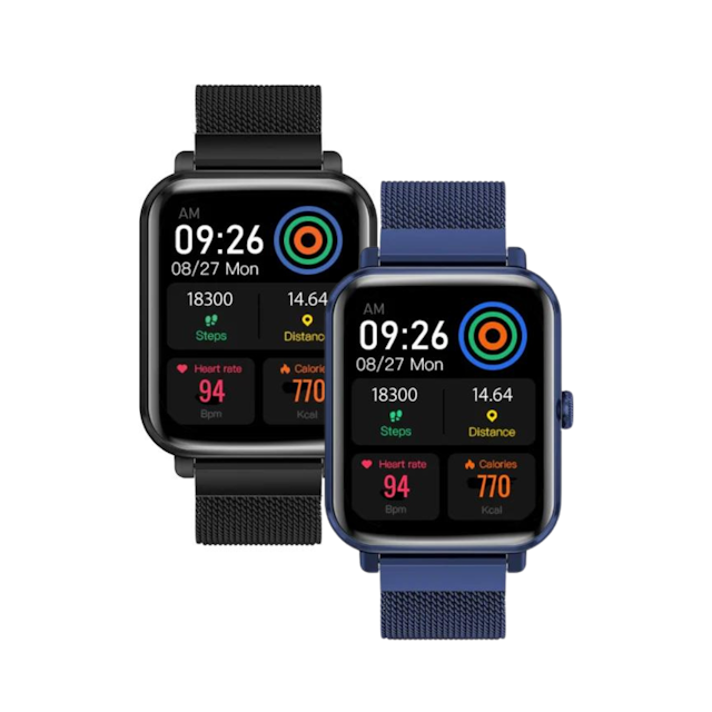 Promate ProWatch-M18 SuperFit™ IP68 Fitness Tracker Smartwatch with Media Storage and 1.78" Amoled Display