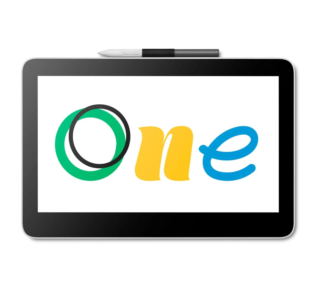 Wacom One Creative Pen Display | 13.3" Screen, Battery-Free Pen, Natural Surface Feel