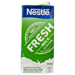 Nestle Fresh Milk 1L | Pure Cow’s Milk in Tetra Pack for Daily Nutrition & Office Pantry Use