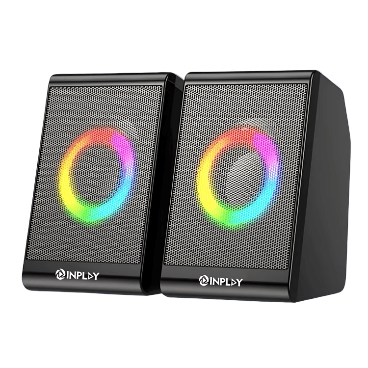 Inplay MS-006 Mini RGB Multimedia Speaker with USB-Powered Compact Design