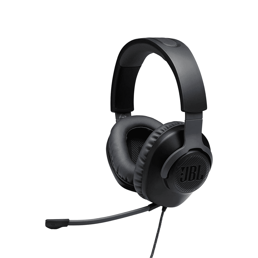 JBL Quantum 100 Black Wired Gaming Headset I Over-Ear, Universal Compatibility, Affordable